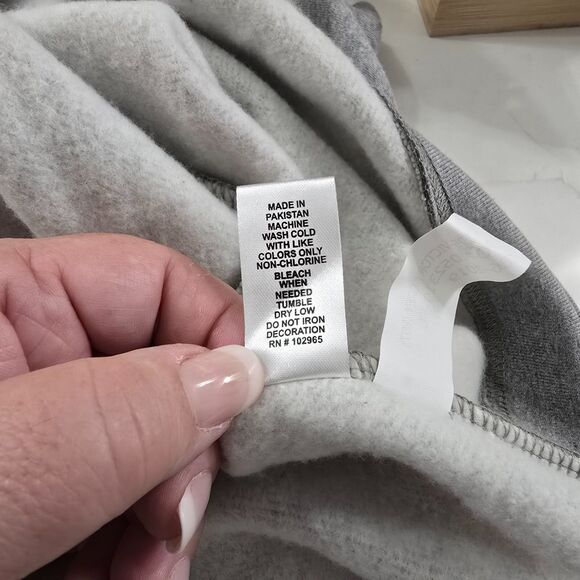 FSU Florida Seminoles Funnel Neck Embroidered Gray Sweatshirt Womens XL Fleece - Picture 8 of 9